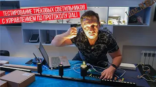 Тестирование трековых светильников с управлением по протоколу Dali