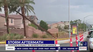 Surveying damage left in the wake of powerful Las Vegas valley storms