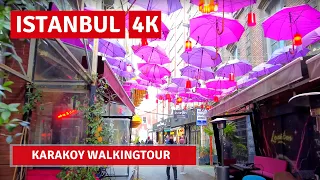 Istanbul 2 March 2022 Karakoy WalkingTour|4k UHD 60fps
