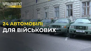 24 автомобілі для військових: волонтери передали евакуаційні машини