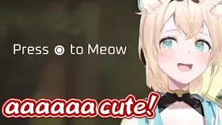 Kazama gets so excited after hearing cat meows in Stray [Hololive ENG Sub - Kazama Iroha]