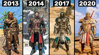 Evolution of TEMPLAR ARMORS in Assassin's Creed Games (2012-2020)