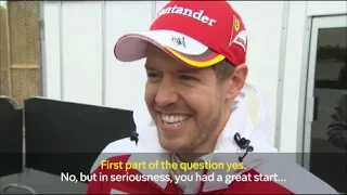 2016 Canadian Grand Prix - Sebastian Vettel makes Lee McKenzie's life difficult