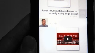 Church Leaders Casually Texting Single Sisters? - Tim Conway