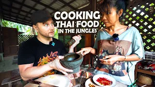 Cooking Amazing THAI FOOD in the Jungles of Koh Samui / Unique Food Tour in Thailand