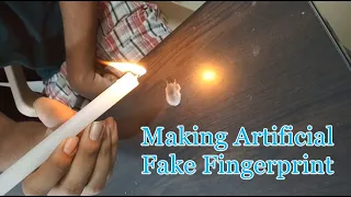 How To Make Artificial Fake Fingerprint in NO TIME Using Candle & Fevicol