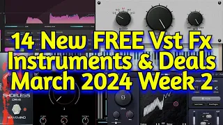 14 Best New FREE VST Plugins, Vst Instruments, Sample Packs & Plugin Deals - MARCH 2024 Week 2