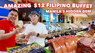 Incredible $12 Filipino Buffet -  Hidden Gem in Manila!