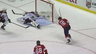 Philipp Grubauer stretches for unbelievable save to rob Barkov
