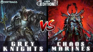 Grey Knights VS Chaos Space Marines | Competitive 10th Edition | Warhammer 40k Battle Report