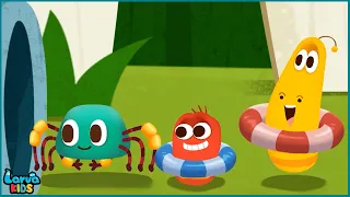 Baby JoJo's Itsy Bitsy Spider | Animals for Kids + More Nursery Rhymes & Kids Songs - Larva Kids