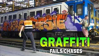 GRAFFITI FAIL COMPILATION (2024) | Epic Chases, Funny moments (Graffiti Chases Compilation)