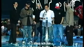 Linkin Park VMA 2003 Award winning