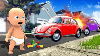 Baby Causes HUGE TRAFFIC JAM! - Who's Your Daddy 2 Multiplayer