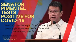 BREAKING NEWS: Senator Pimentel tests positive for COVID-19