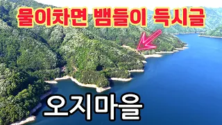 소양강 깊은 외길속에 물이 차오르면 수십마리 뱀들이 집안으로 들어와 우글거렸다는 오지마을