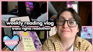 cozy weekly reading vlog for the end of march 2024 | trans rights readathon