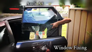 Audi Car window fixing (rear left power regulator replace for Audi A3 2005)