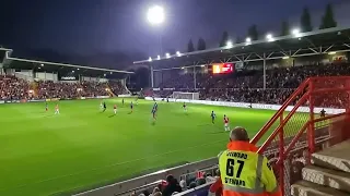 Ollie Palmer goal. Wrexham vs Dagenham and Redbridge