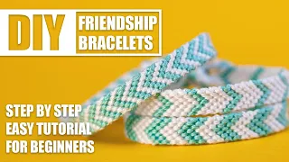 Chevron Arrowhead V Summer Friendship Bracelets Step by Step Tutorial | Easy Tutorial for Beginner