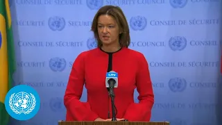 Slovenia on the Middle East & Palestine Question | Security Council Media Stakeout | United Nations