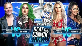 Ronda Rousey VS Shotzi & Aliyah VS Charlotte Flair