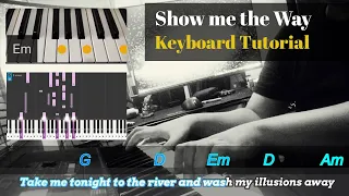 Show Me The Way (STYX) | Keyboard/Piano Lyrics Chords Tutorial | Karaoke