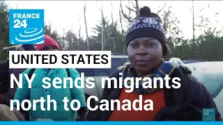 New York City buys bus tickets for migrants headed north to Canada • FRANCE 24 English