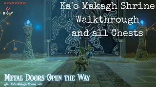The Legend of Zelda Breath of the Wild Ka'o Makagh Shrine and all Chests