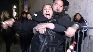 Tyga gets drug out of Floyd Mayweather birthday party last night; tries to pull gun!!!