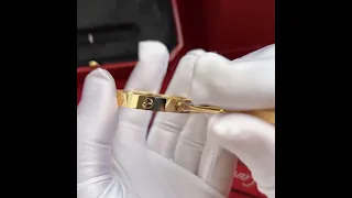 How to Open Cartier Love Bracelet, Yellow Gold | Unboxing Video