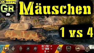 World of Tanks Mäuschen Replay - 9 Kills 4.8K DMG(Patch 1.4.0)