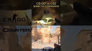 CS:GO vs CS2 - Bomb C4 Comparison 😱 #shorts #cs2