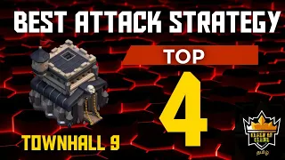 TOP 4 BEST Attack Strategy for Townhall 9 TAMIL