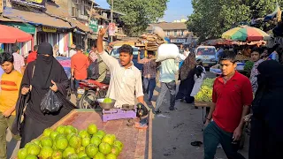 🇮🇳 DHARAVI MUMBAI WALKING TOUR, LOCAL MARKETS, INDIA WALKING TOUR, FAMOUS AREA IN MUMBAI, 4K