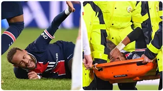 PSG star Neymar Injured vs Lyon Paris Saint Germain 0-1 Lyon