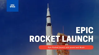 EPIC Rocket Launch with sound and background music - Full HD