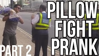 PILLOW FIGHT PRANK | PART 2 IN BRADFORD AKA THE HOOD