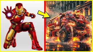 AVENGERS but FIRE TRUCKS VENGERS 🔥 All Characters (marvel & DC) 2024 🚒