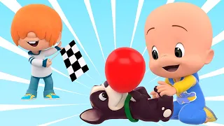 Learn with Cuquin's balloons car race | Educational videos
