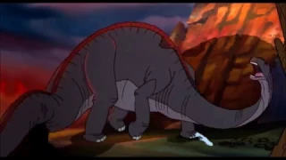 The Land Before Time- Littlefoot's Mother Vs Sharptooth