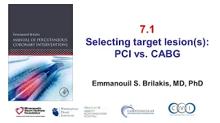 7.1 Manual of PCI - PCI vs. CABG vs. no revascularization