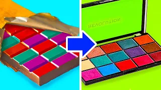 22 Makeup Products Made Out Of Food || Empty Makeup Hacks by 5-Minute DECOR!