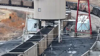 Loading a Coal Train: A Close Up View of How It's Done