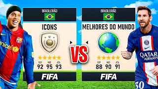 ICONS vs MELHORES do MUNDO no BRASILEIRÃO! Quem leva a melhor? 👀 │ FIFA Experimentos