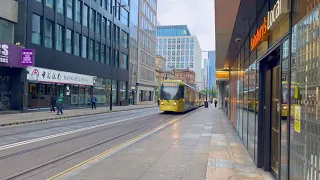 🇬🇧 4K England Tour | Exploring Manchester in the Morning | Walk in Manchester City Center | 4K HDR