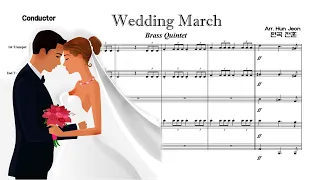 Wedding March (Brass Quintet Arrangement) 【Membership Only】