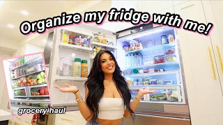 MOVING TO CANADA: Ultimate Fridge Organization!! Satisfying Clean and Fridge Restock!