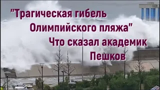 Видео шторма и разрушений  в Сочи прокомментировал академик  В.М. Пешков. Что станет с  курортом?