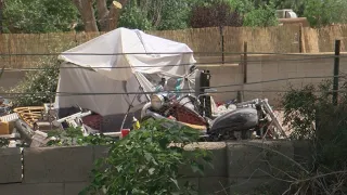 Homeless camp pops up in neighbors backyard, residents outraged